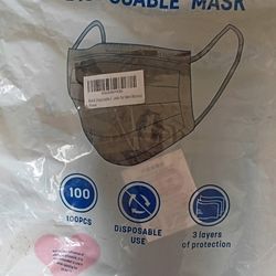 100 DISPOSABLE FACE MASKS