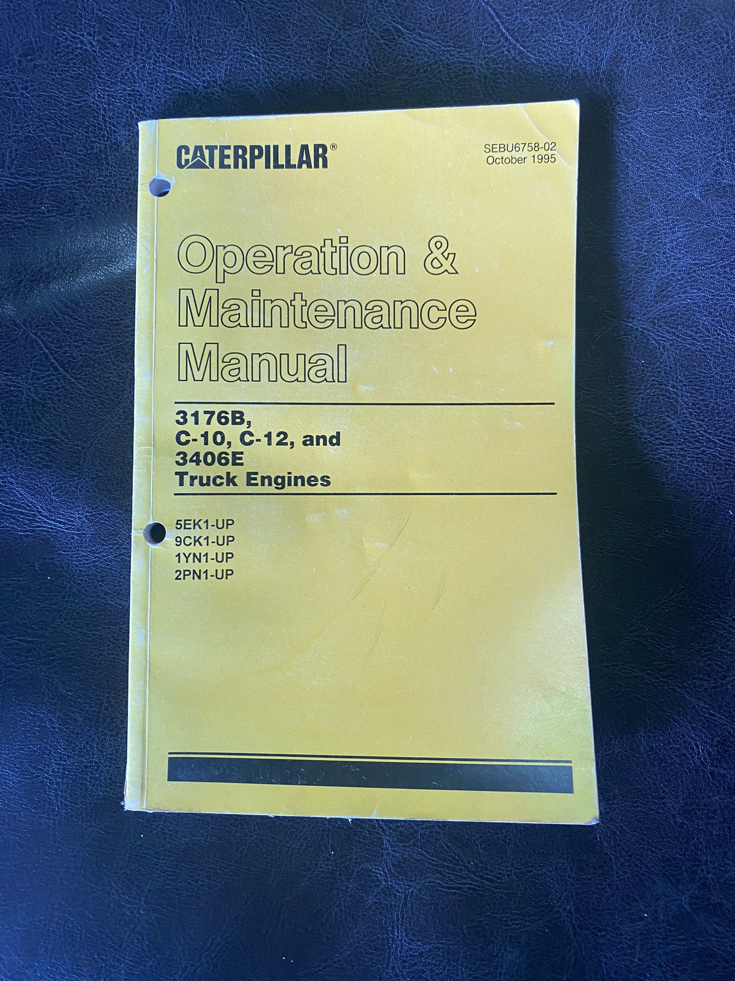 1995 Caterpillar Truck engines Operation And maintenance Manual