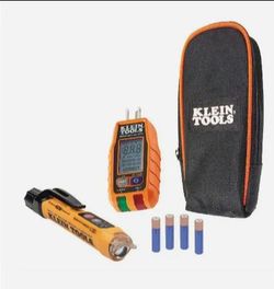Klein Tools Premium Non-Contact Voltage and GFCI Receptacle Electrical Test Kit