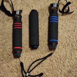 VR Beat Saber Handles Accessories for Oculus Quest 2,2 in 1 Upgraded Multipurpose VR Dual/Long Stick Extension Grips for VR Controller Playing Lightsa