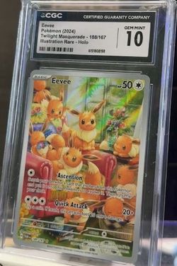 eevee 2024 illustration rare gem mint 10