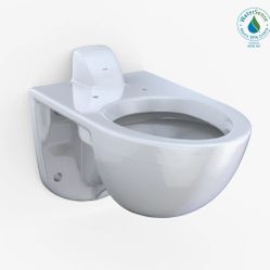 TOTO® TORNADO FLUSH® Commercial Flushometer Wall-Mounted Toilet, Elongated, Cotton White CT728CUV#01