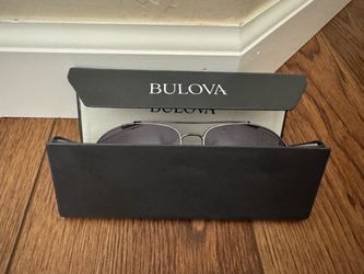 Bulova Sunglasses With Case  NEW
