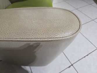 Leather chair with rotating table