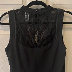 Black Dress W Lace Details 