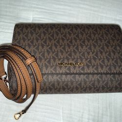 The Michael Kors Medium Convertible Pouchette Crossbody Bag