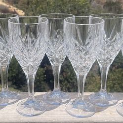 Godinger Dublin Pressed Cut Glass Goblets.