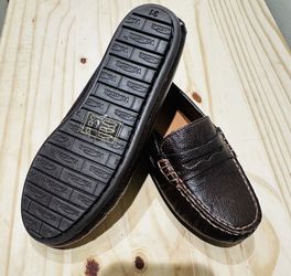 Venettini Textured Kids Brown Honey Loafers
