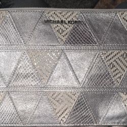 Michael Kors silver patchwork
