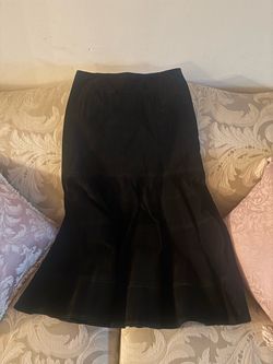 Black Midi Mermaid Skirt