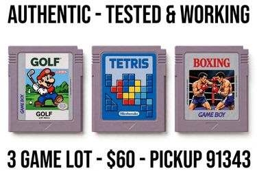 Lot of 3 original Nintendo Game boy $60 lot or $25 each cash