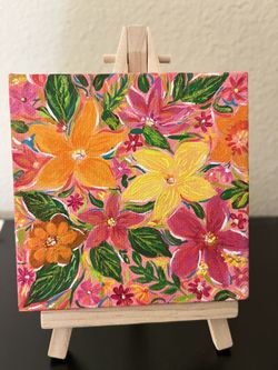 Hand Painted Acrylic Art Original By Me . $50 