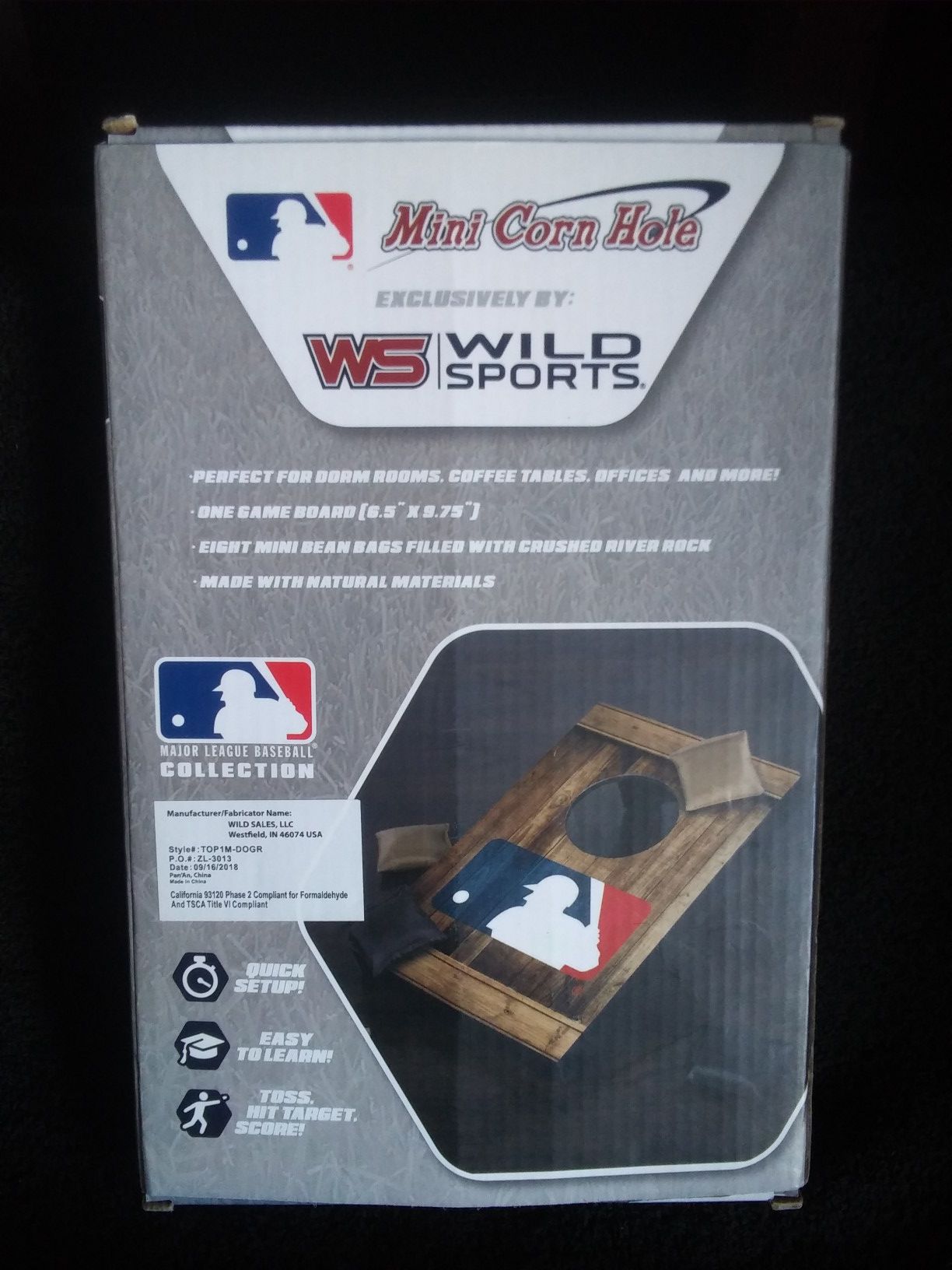 DODGER MINI CORN HOLE GAME 5.00!!!