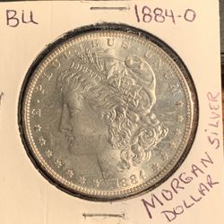 1884-O BU MORGAN SILVER DOLLAR 