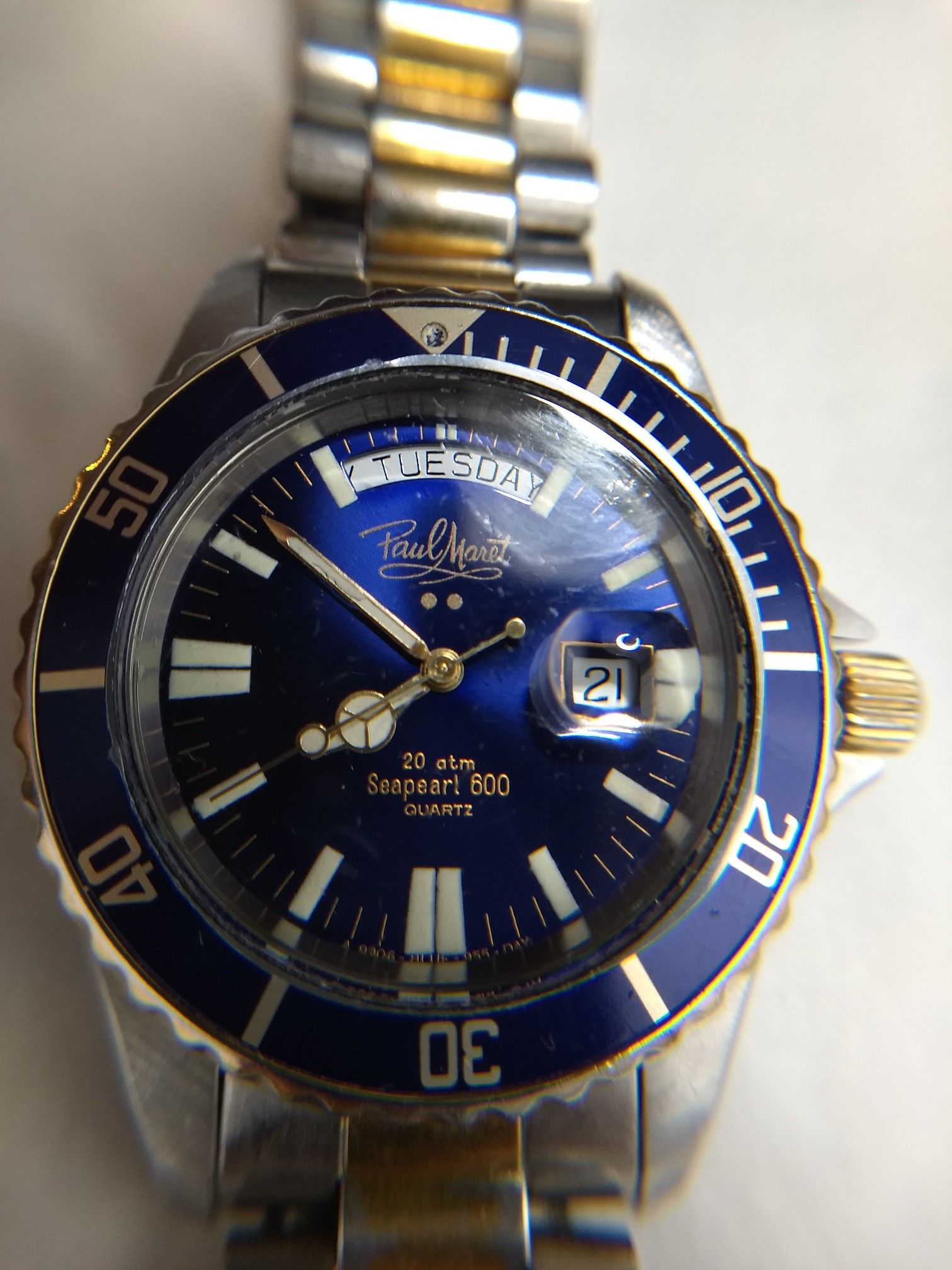 Vintage Watch Paul Maret Seapearl600