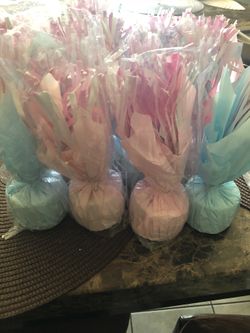 Baby shower Balloon holder / center pieces