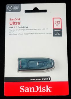 SanDisk Ultra USB 3.0 FlashDrive (512gb)