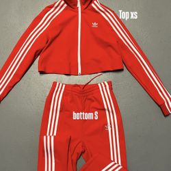 Women Red Adidas Set