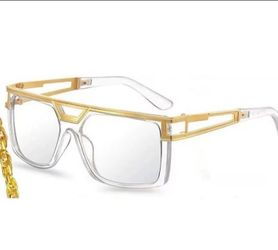 Hip hop style clear glasses