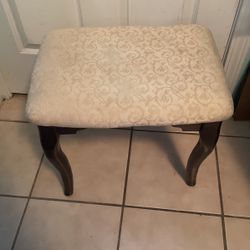 Cherry Wood Vanity Chair 