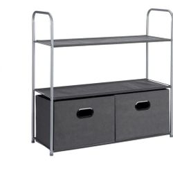 Closet Storage Organizer With Bins