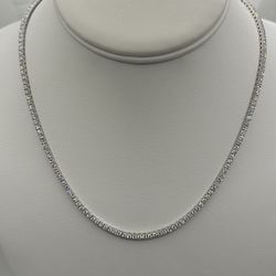 14KW 7CTW Tennis Necklace