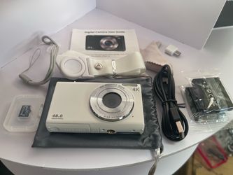 4K Digital Camera, Camera with 180° Flip Screen 64MP photos, 18X zoom, point-and-shoot for photography, YouTube, travel and beginners, WiFi sharing