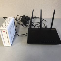 ASUS Router & Motorola Modem used with Comcast Business Internet