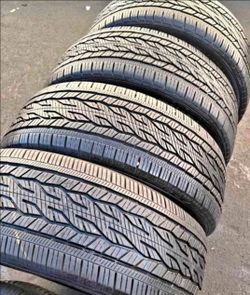 🎖️255 55 20 Continental Tires Con 80% de Vida Las 4