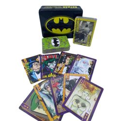 NWOT-Batman Playing Cards Set - 2 Decks Special Edition Tin DC Comic /1 SEALED