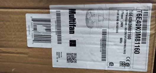 Vostermans Ventilation Multifan. New In Box.