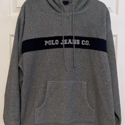 Polo Jeans Co Women’s X-Large Half Zip Hooded Fleece Coat Jacket