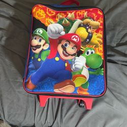 Nintendo Kids Super Mario - Rolling Backpack Wheels NEW