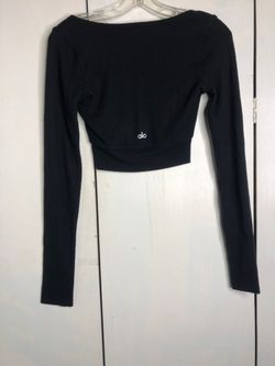 Alo Women’s Crop Fleece Sweater Size XS