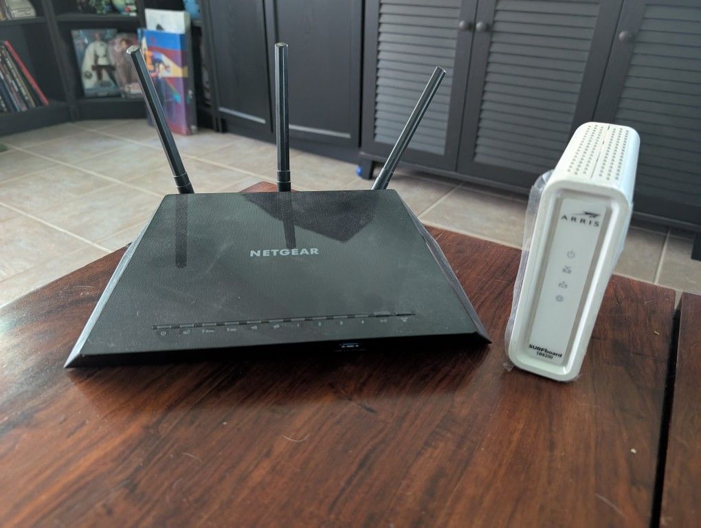 Modem and router