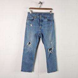 Womens Levi's 501 High Rise Jeans 29x26 
