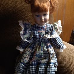 Ceramic Hand Made Doll 