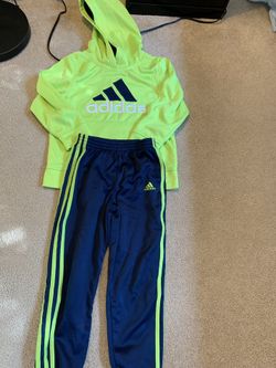Adidas hoodie and pants boys size 7