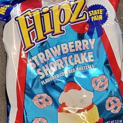  State Fair Strawberry Shortcake Flipz Pretzels 2.5 New 2 Pcs Limited Edition