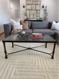 Pier 1 Medici Glass Coffee Table