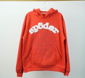 Spider hoodie orange