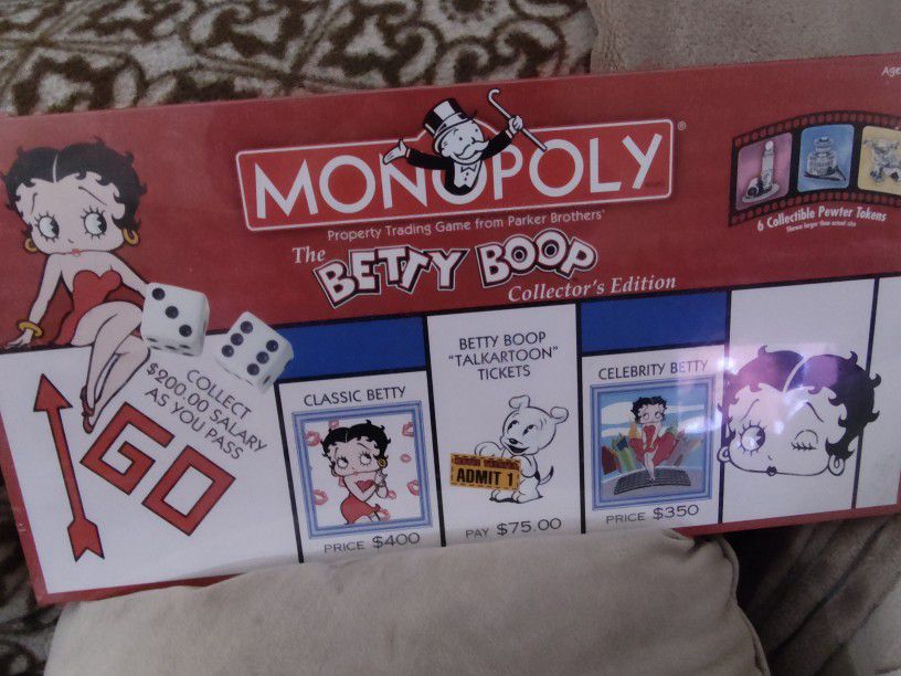 Betty Boop Collectors Edition Monopoly Board Game