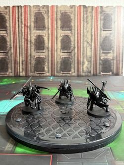 Warhammer 40K Tyranids 3x Tyranid Warriors Games Workshop Primed Black