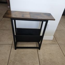 Wood and Metal Console Table
W 23" x H 22"