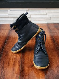 Vivobarefoot Gobi Hi Top L Leather Boots in Navy Blue – Women's EU 38 / US 7