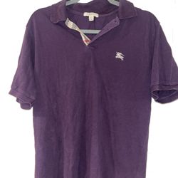 Vintage Burberry Purple Polo Men’s Size M 