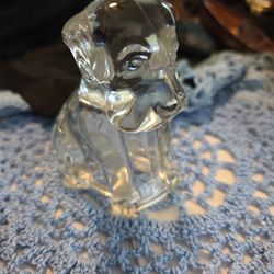 Vtg " Mopey Dog" Candy Container by Federal Glass 
