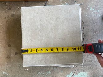 Beige Ceramic Floor Tiles 12x12 - New