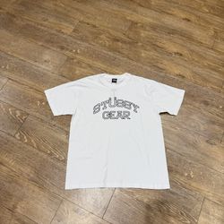 STUSSY GEAR TEE WHITE