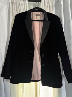 Kenar Burgundy Velvet Blazer with Pink Lining